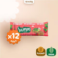 Organic Vegan Strawberry and Hazelnut Oatmeal Bars Snack Pack - 12 pieces | Humm Organic