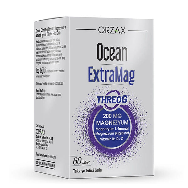 Orzax Ocean Extramag ThreoG Magnezyum Ve Multivitamin 60 Tablet