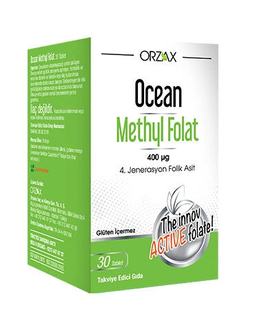 Orzax Ocean Mehtyl Folate 30 Tablets