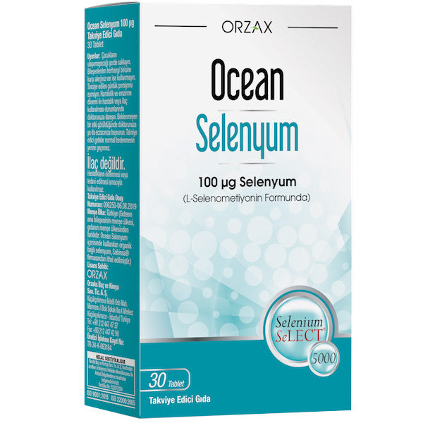 Orzax Ocean Selenium 100 mcg 30 Tablet