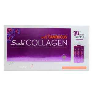 Ready-to-Drink Liquid Hydrolyzed Collagen Peptides 40 ml X 30 Shots Sambucus Nigra  Suda Collagen