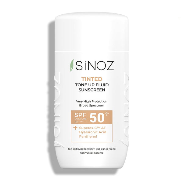 Sinoz Spf50+ Tinted Fluid Sun Cream - Hybrid Formula with New Generation Sun Filters 50 ml