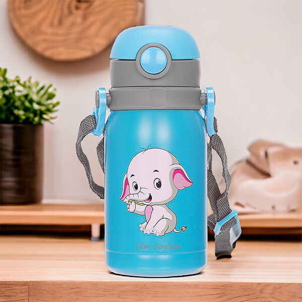 Smart Water Bottle Safe  Rust-Resistant Stainless Steel SUS 304 | BLUE