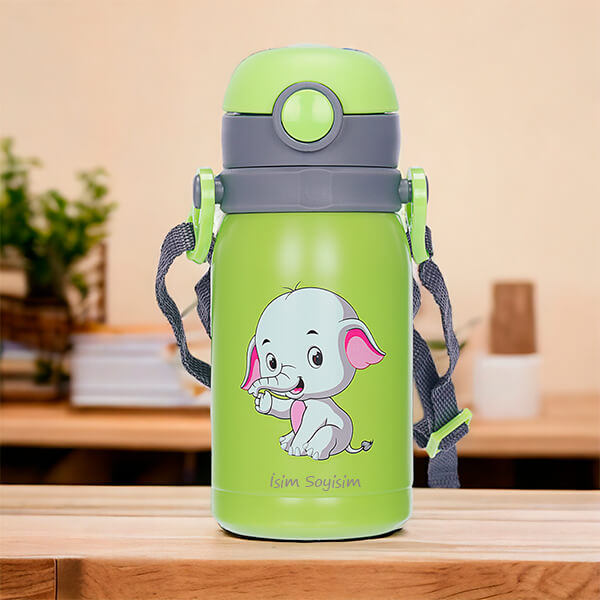 Smart Water Bottle Safe  Rust-Resistant Stainless Steel SUS 304 | Green