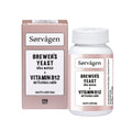 Sorvagen Brewer’s Yeast + Vitamin B12 — 250 Tablets | Rich in Protein, B-Complex & Minerals