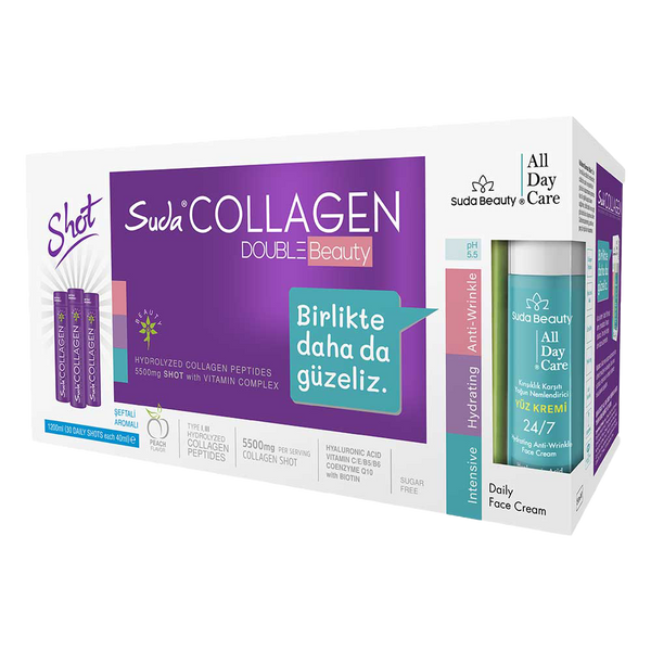 Suda Collagen DOUBLE BEAUTY 5,500 mg Ready-to-Drink Liquid 30 x 40 ml