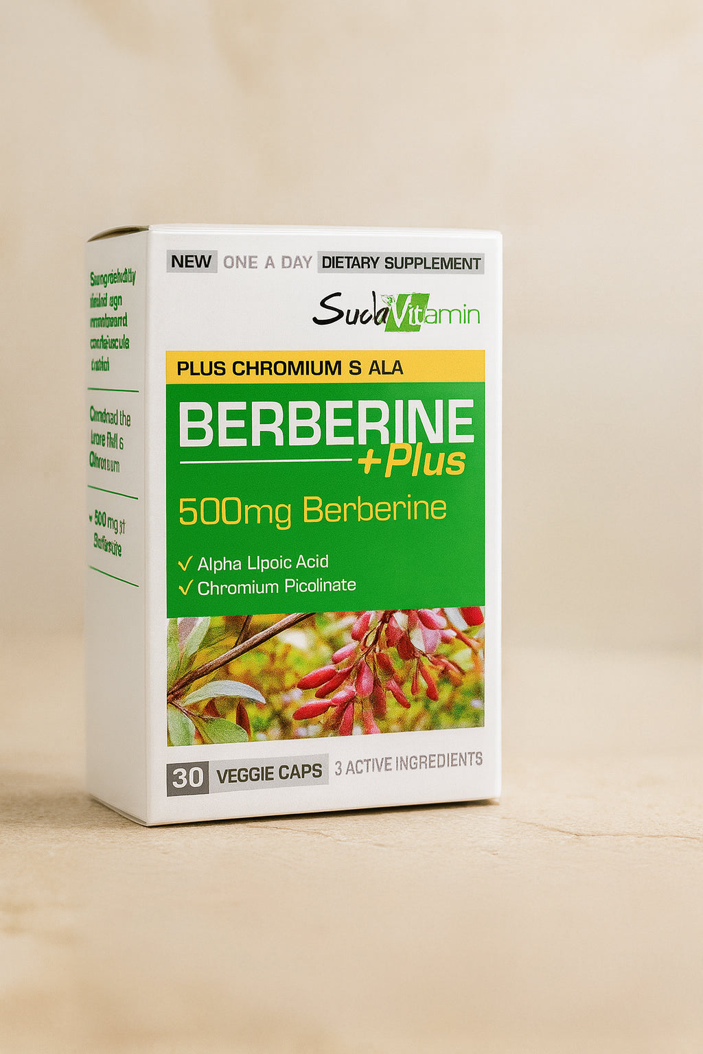 Suda Vitamin Berberine Plus 30 Capsules – Natural Blood Sugar & Metabolism Support