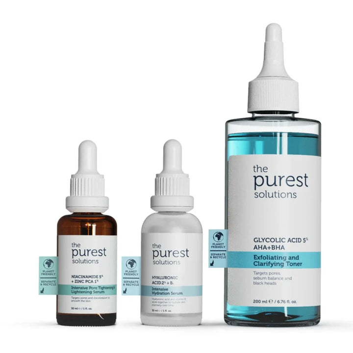 The Purest Solutions Special Care Set To Prevent Acne And Blackheads For Dry Acne Prone Skin