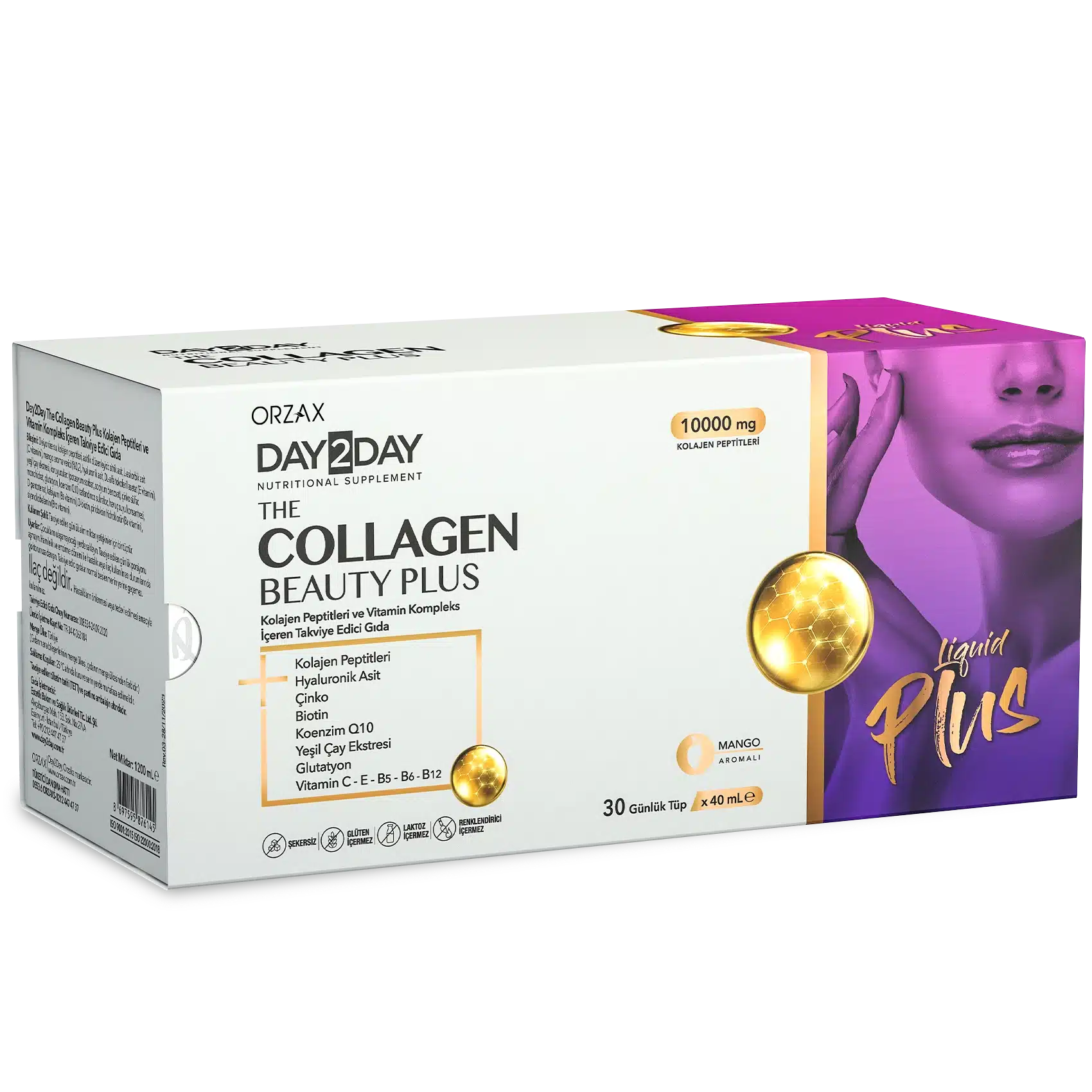 The Collagen Beauty PLUS 30 x 40 ml Ampoules - Mango Flavor | Day2Day