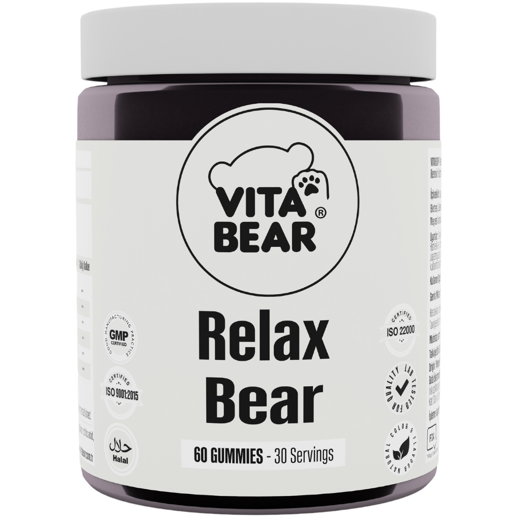 فيتامين تخفيف التوتر والقلق يساعد على الاسترخاء - 60 قطعة فيتا بير | Vita Bear