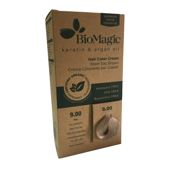 Yellow 9.00 - Bio Magic Organic Herbal Hair Dye Color Cream Ammonia Frees