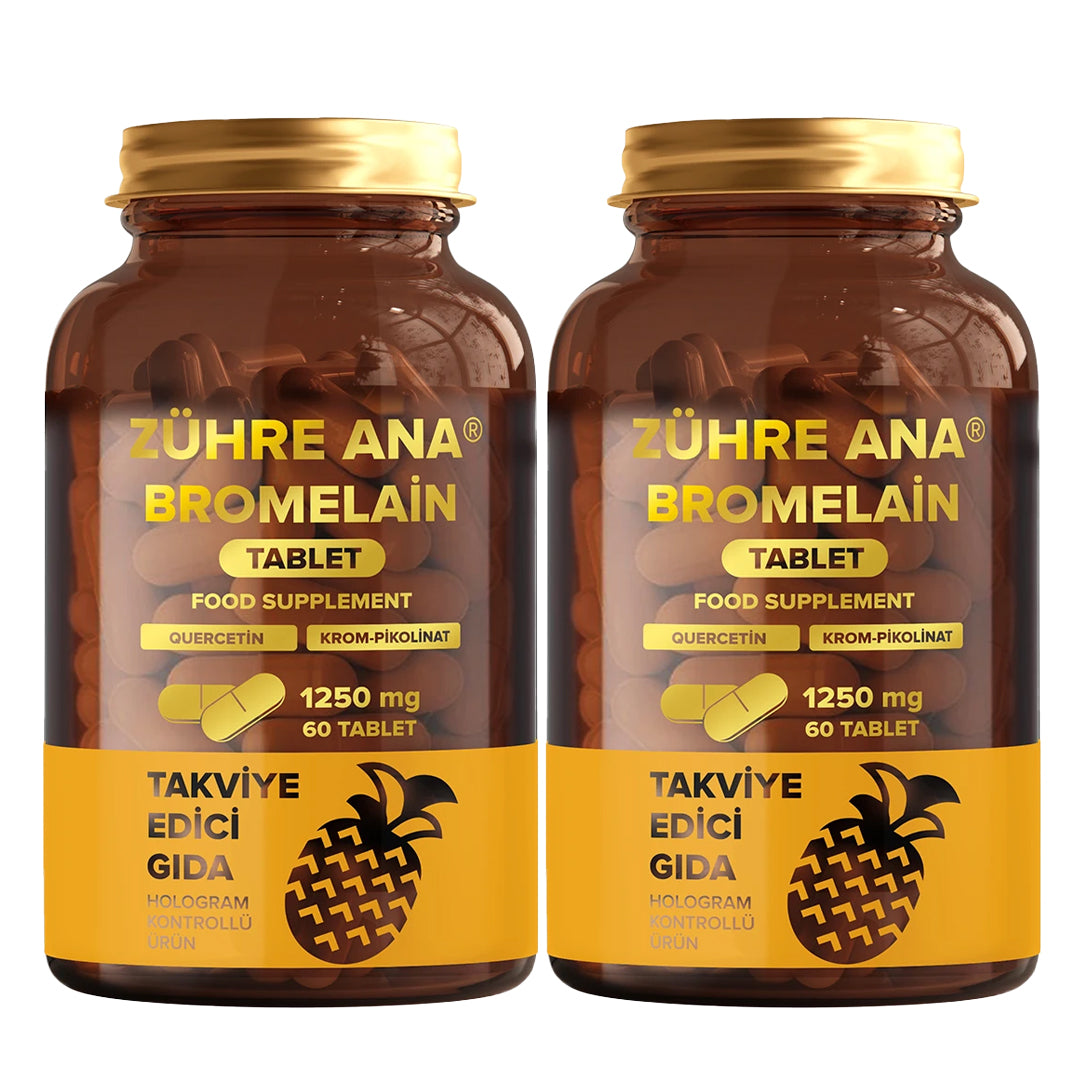 Bromelain Natural Tablets – Digestive Support & Anti-Inflammatory Formula | 60 Tablets