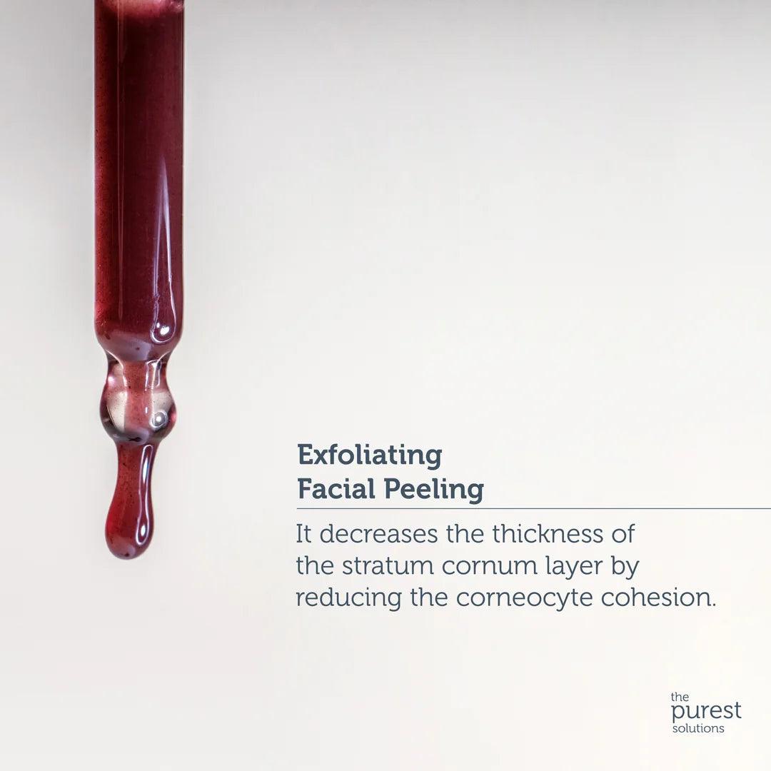 AHA & BHA Revitalizing & Skin Tone Equalizing Red Peeling Skin Care Serum 30 Ml (Aha 10% + Bha 2%) - The Purest Solutions - Lujain Beauty