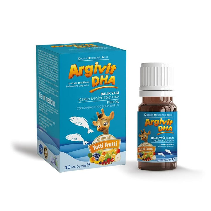 Argivit DHA, Multivitamin Supplement Containing Fish Oil 10 ml - Lujain Beauty
