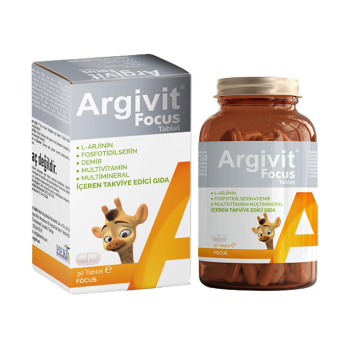Argivit Focus Multivitamin Supplement 30 Tablet - Lujain Beauty