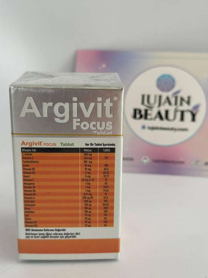 Argivit Focus Multivitamin Supplement 30 Tablet - Lujain Beauty