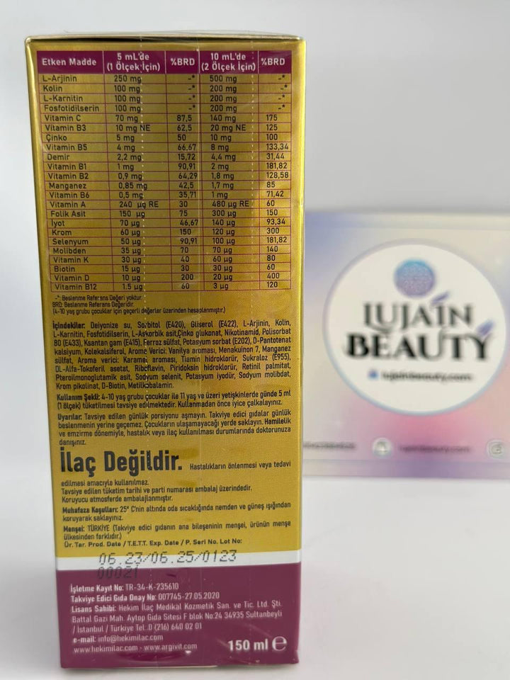 Argivit Smart Multivitamin Syrup 150 ml - Lujain Beauty