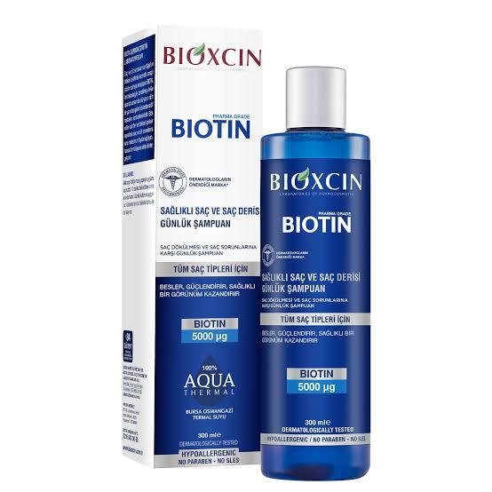 Bioxcin Biotin Shampoo 300 ml Anti Hair Loss For All Hair Types - Lujain Beauty