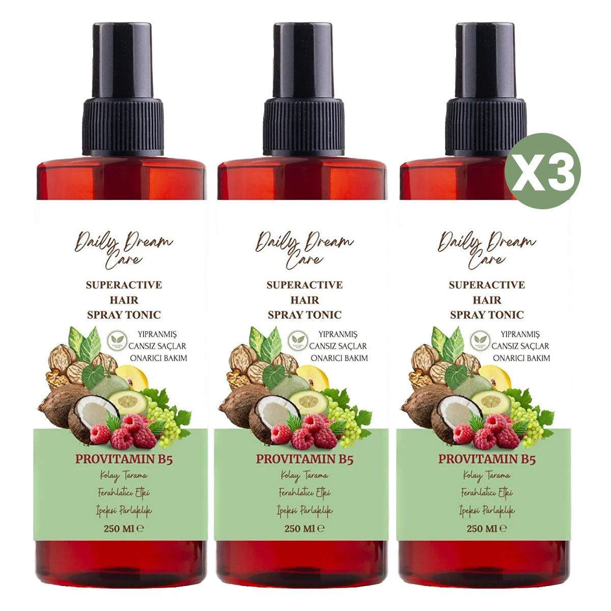 DAILY DREAM CARE Anti-Loss Hair Root Strengthening Hair Tonic Helping Fast Growth 250 ml X3 - Lujain Beauty