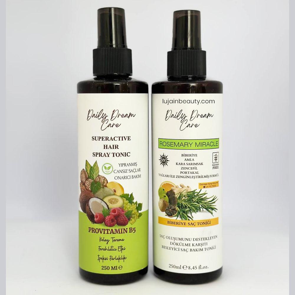 DAILY DREAM CARE Hair-Friendly 2-Piece Tonic Set Fast Growth Rosemary Anti-Loss Hair Root Strengthening Hair Vinegar Tonic Helping Fast Growth 250 ml X2 - Lujain Beauty