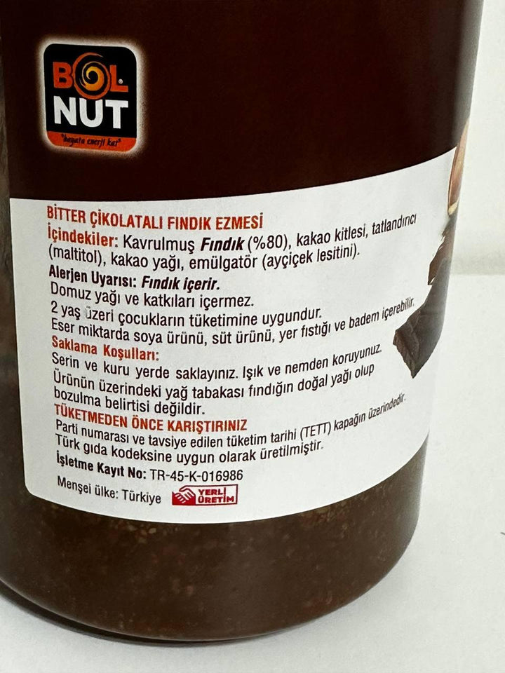 Dark Chocolate Hazelnut Butter Crunch 1 Kilo Sugar-Free - Lujain Beauty
