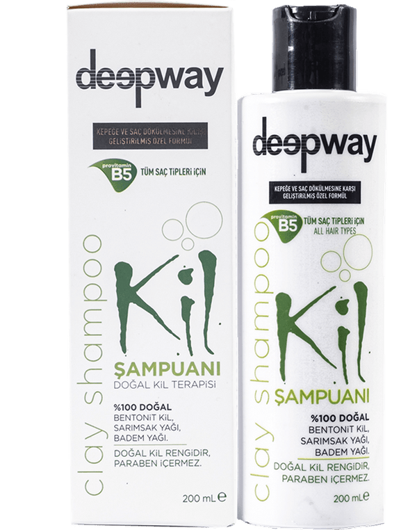 Deepway Clay Shampoo Stop Eczema, Acne and Hair Loss 200 ml - Lujain Beauty