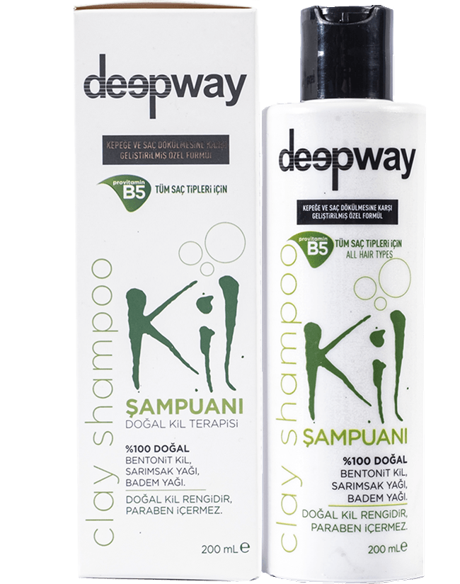 Deepway Clay Shampoo Stop Eczema, Acne and Hair Loss 200 ml - Lujain Beauty