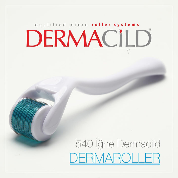 Dermacild 540 Needle Titanium Dermaroller | Derma Micro Roller - 0.25MM - 0.25MM - Lujain Beauty