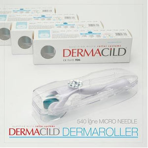 Dermacild 540 Needle Titanium Dermaroller | Derma Micro Roller - 0.25MM - 0.25MM - Lujain Beauty