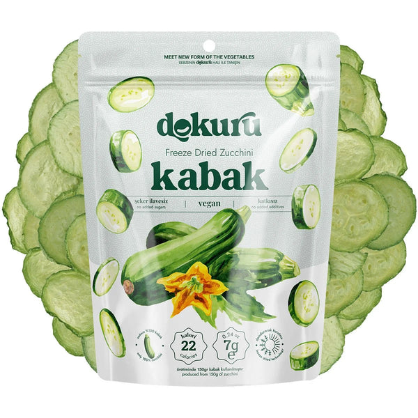 Freeze Dried Zucchini Dried Fruit Chips - 7gr | Dokuru