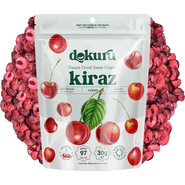 Freeze Dried Cherry Dried Fruit Chips - 30gr | Dokuru