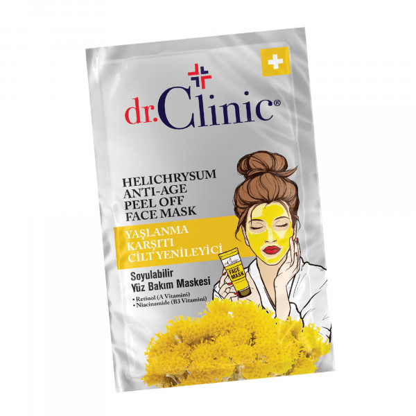 Dr.Clinic Immortelle Herb HELICHRYSUM Skin Renewal Peel Off Mask 10 ml - Lujain Beauty