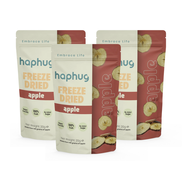 Freeze Dried Apples 20g x 3 Pack | Hap Hug
