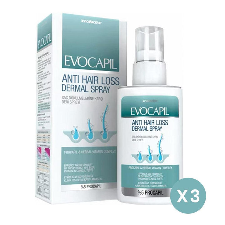 Evocapil Anti Hair Loss Dermal Spray 60 ml X3 - Lujain Beauty