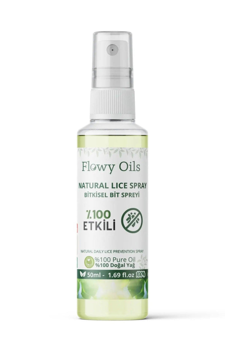Flowy Oils Organic Head Lice Repellent Spray with Natural and Herbal Ingredients 50 ml X3 - Lujain Beauty