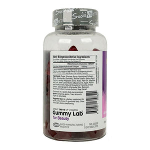 Gummy Lab For Beauty Hydrolyzed Collagen Peptides 60 Chewable Strawberry
