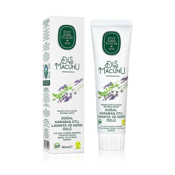 Natural Black Pepper, Lavender and Thyme Extract Toothpaste 90 ml | Eyup Sabri Tuncer