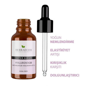 Herbaderm Hyaluronic 3D Superserum Face Serum 30 ml - Lujain Beauty