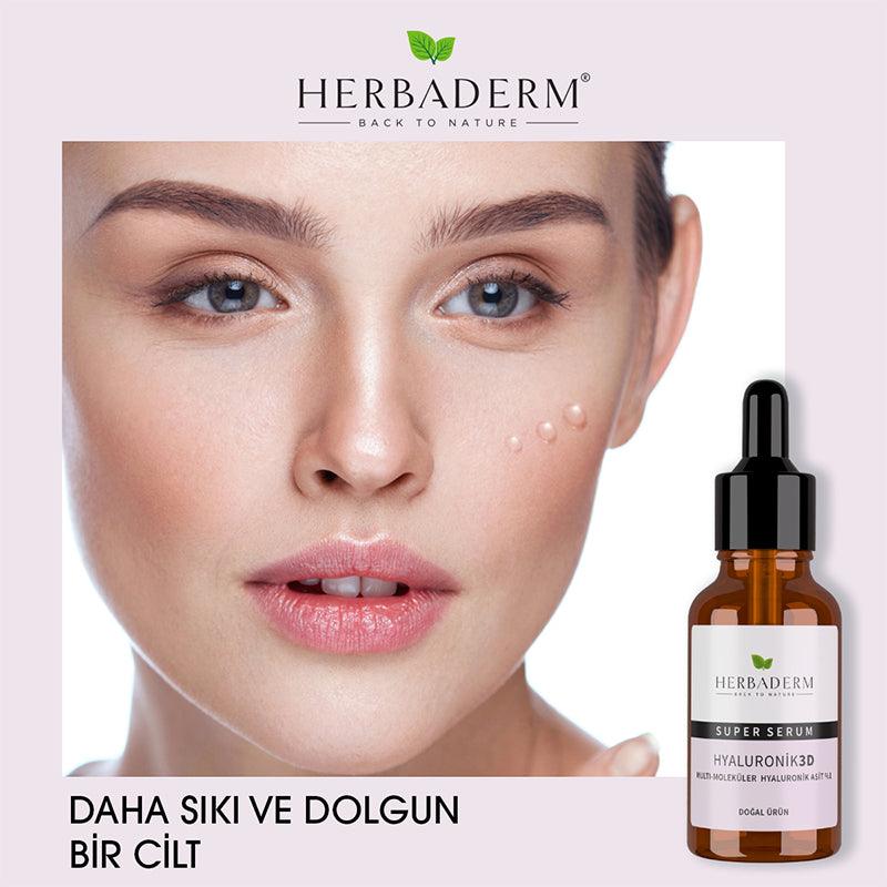 Herbaderm Hyaluronic 3D Superserum Face Serum 30 ml - Lujain Beauty