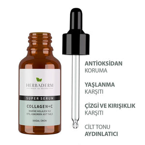 Herbaderm Superserum Collagen+C Face Serum 30 ml - Lujain Beauty