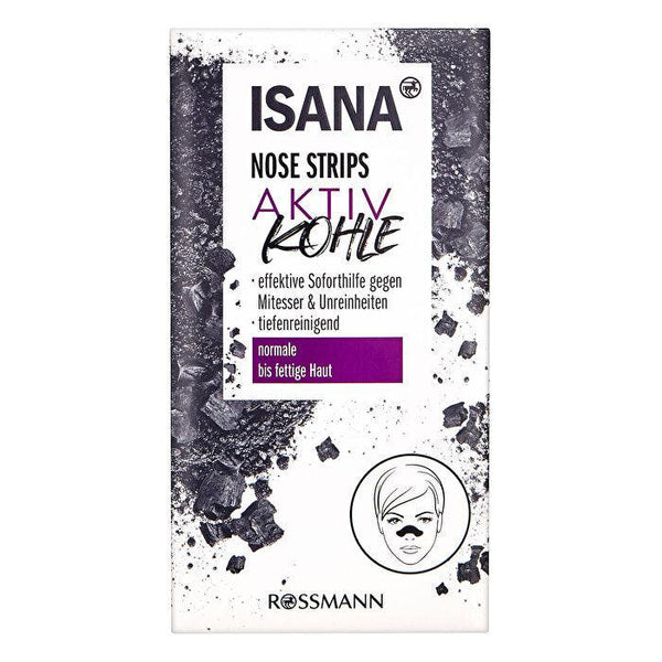 Isana Activated Charcoal Pore Refining Nose Patch triple - Lujain Beauty