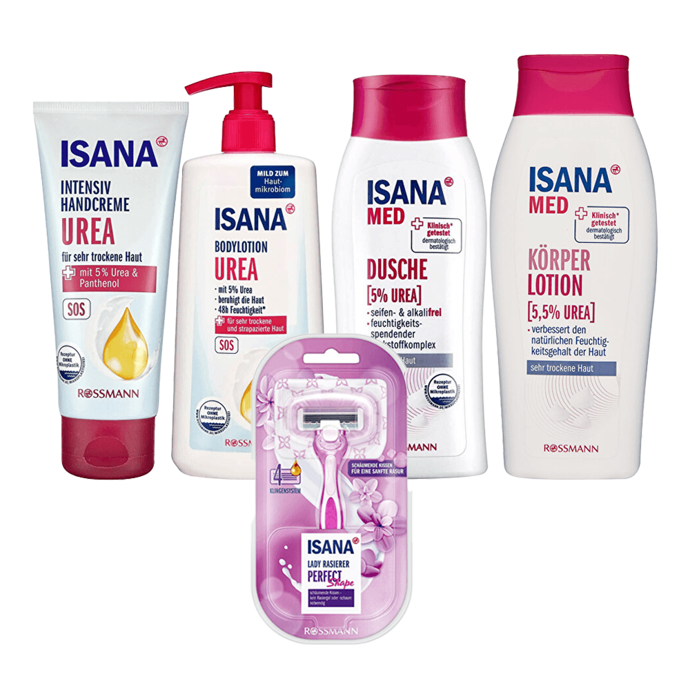 Isana Med Body Care Urea Set X5 - Lujain Beauty