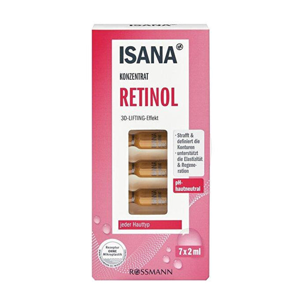 ISANA Pro-Retinol Concentrate Ampules (7x2 ml) 14 ml - Lujain Beauty
