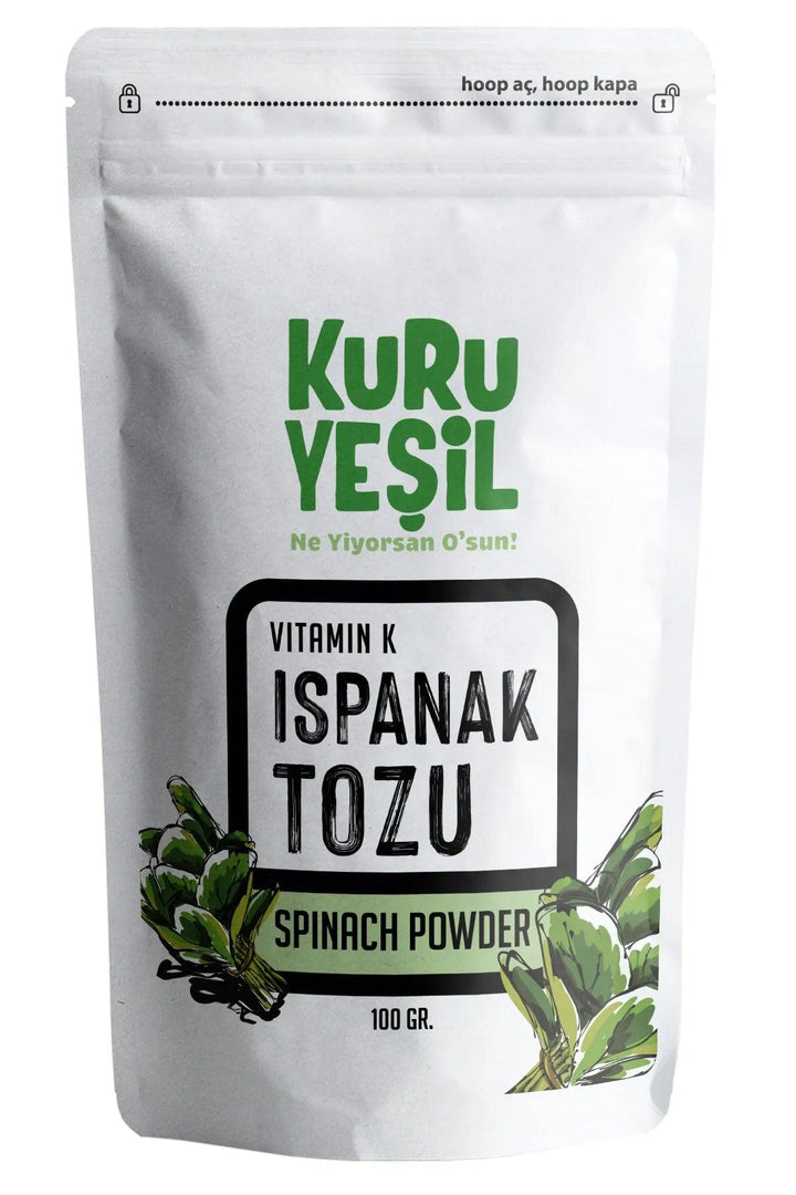 Kuru Yesil Organic Spinach Powder 100 gr - Lujain Beauty