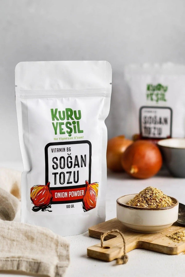 Kuru Yesil Turkish Garlic Powder 100 gr Turkish Onion Powder 100 gr Vegan Gluten-free Additive-free - Lujain Beauty