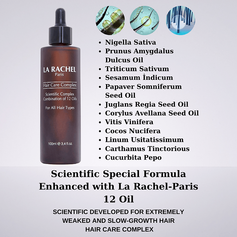 La Rachel Paris Herbal Hair Care Complex Developed for Slow Growing and Excessively Damaged Hair 100 ml - Lujain Beauty