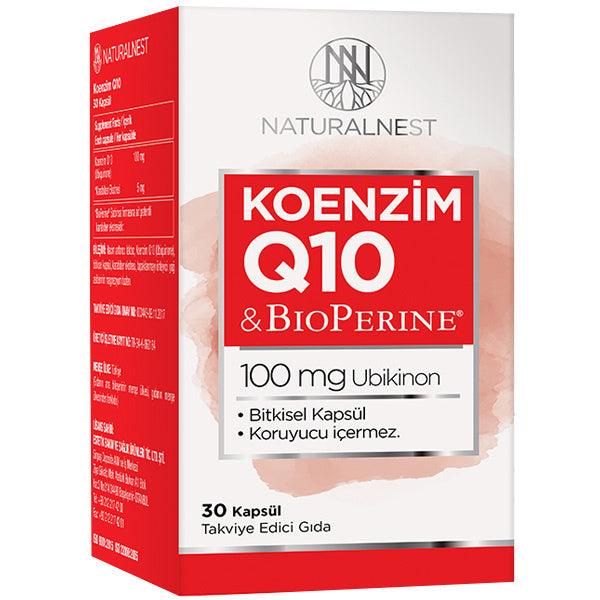 Naturalnest Coenzyme Q10 30 Capsules Food Supplement - Lujain Beauty