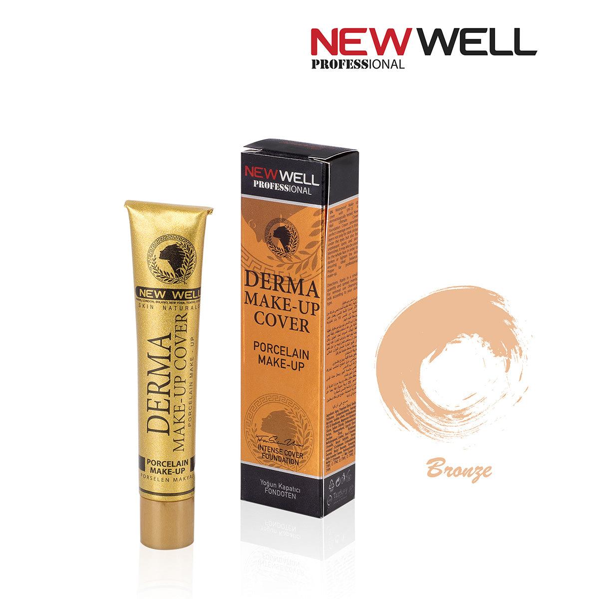 New Well Derma Make-Up Cover Foundation - 02 Bronze - Lujain Beauty