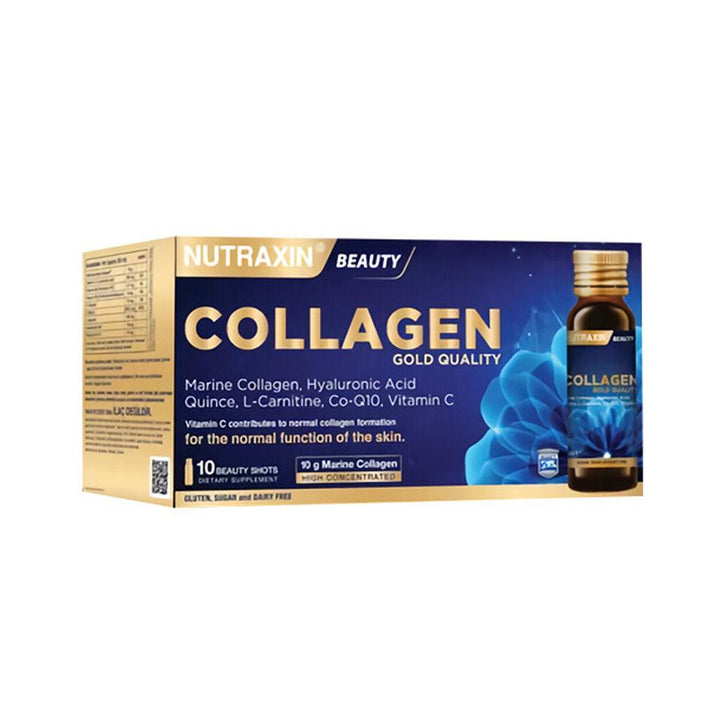 Nutraxin Marine Collagen 10,000 mg Gold Quality Supplementary Food - 1 Lujain Beauty Nutraxin Marine Collagen 10,000 mg Gold Quality Supplementary Food - 1 Lujain Beauty