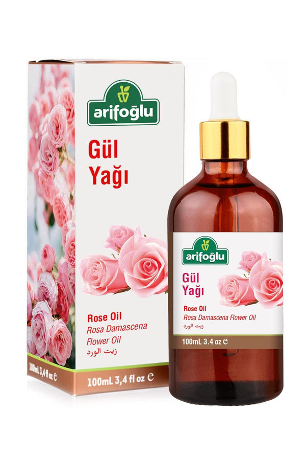 Organic Rosehip Oil Arifoglu Rose Oil Rosae Oleum Cold Pressed %100 Virgin 100 ml - Lujain Beauty